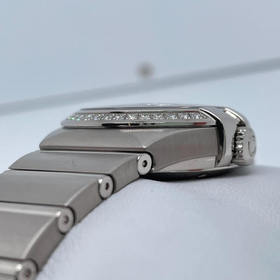 Omega Constellation Ladies18 K White Gold Black Dial Ladies Watch 123.55.31.20.51.001