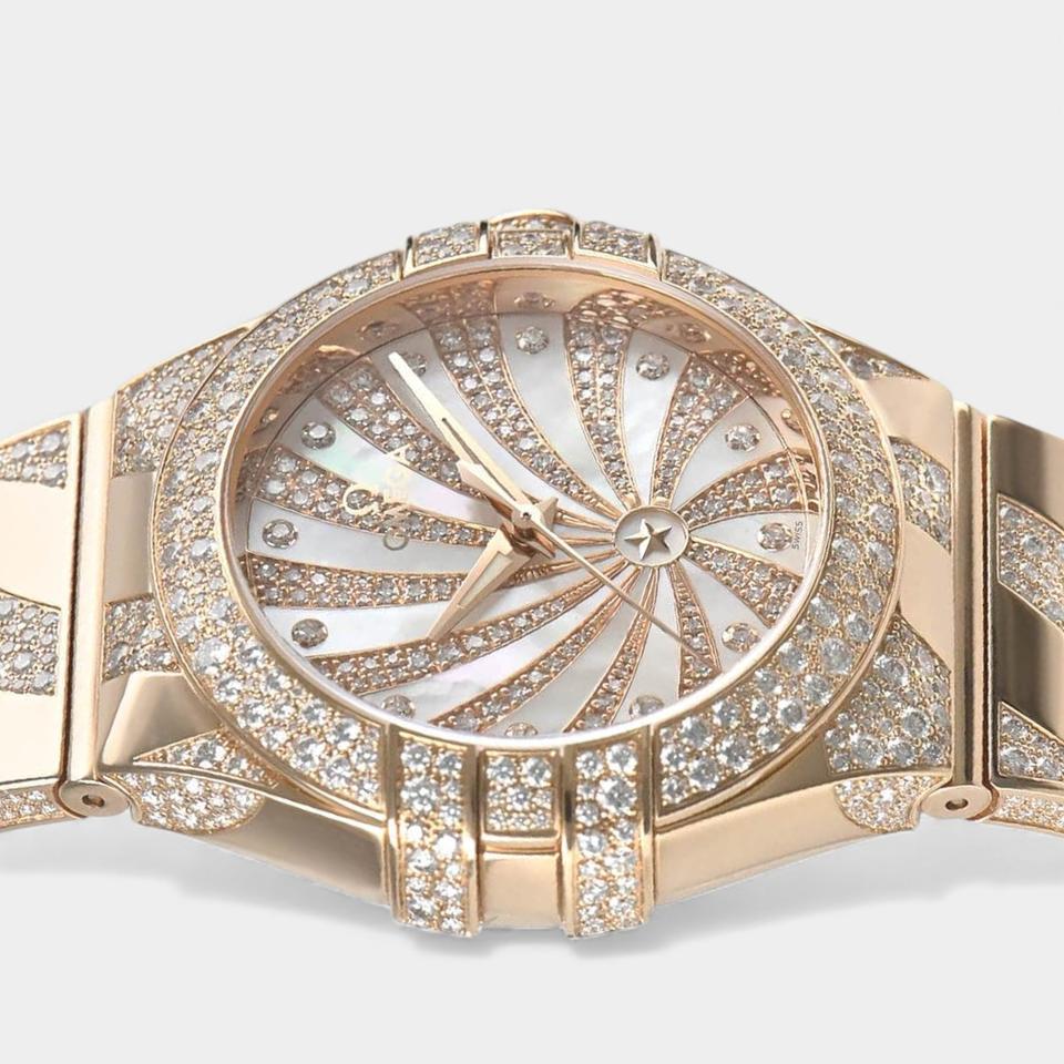 Omega Constellation Ladies Diamonds / Red gold / 31 mm / 123.55.31.20.55.008