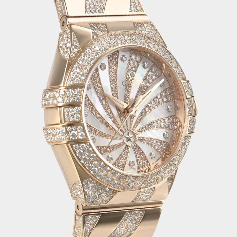 Omega Constellation Ladies Diamonds / Red gold / 31 mm / 123.55.31.20.55.008