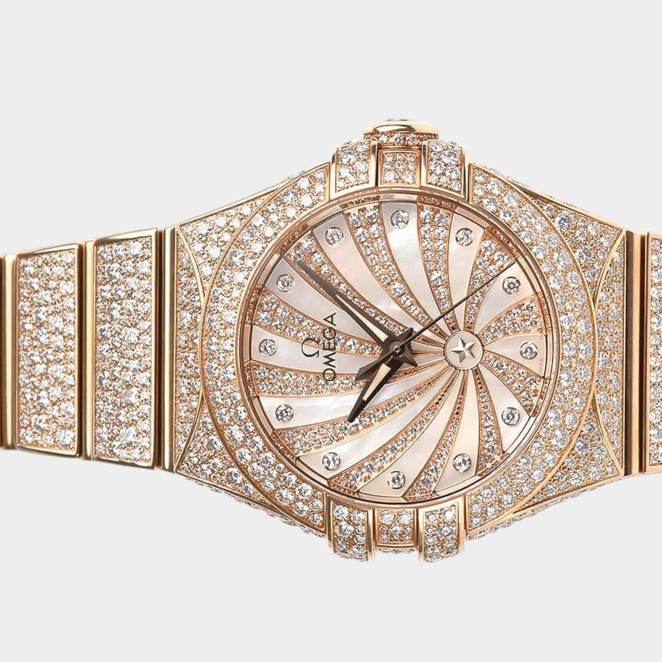 Omega Constellation Ladies Red gold / 31 mm / Box&Papers / 123.55.31.20.55.006