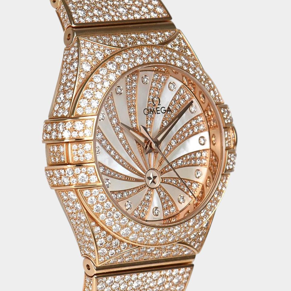 Omega Constellation Ladies Red gold / 31 mm / Box&Papers / 123.55.31.20.55.006