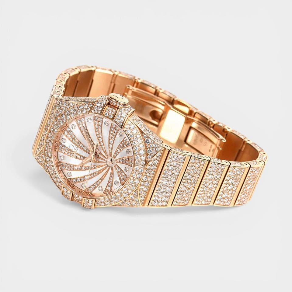 Omega Constellation Ladies Red gold / 31 mm / Box&Papers / 123.55.31.20.55.006