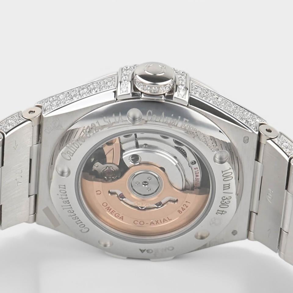 Omega Constellation Ladies Chronometer Diamonds / White Gold / 31 Box&Papers 123.55.31.20.55.007