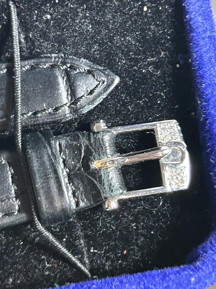 Omega Platinum case and dial ladies Factory set diamonds