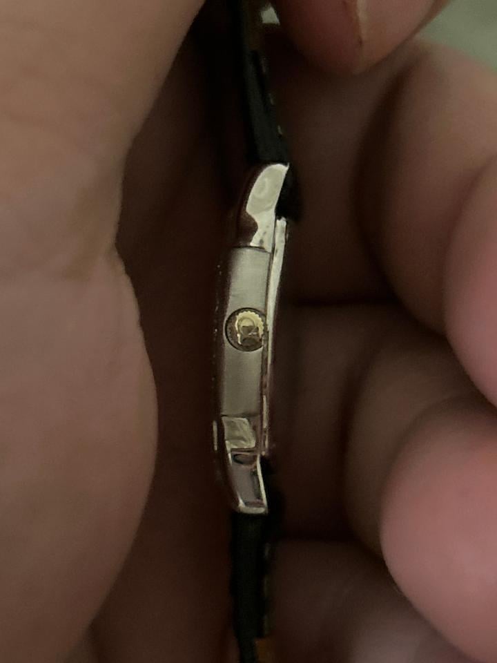 Omega Platinum case and dial ladies Factory set diamonds