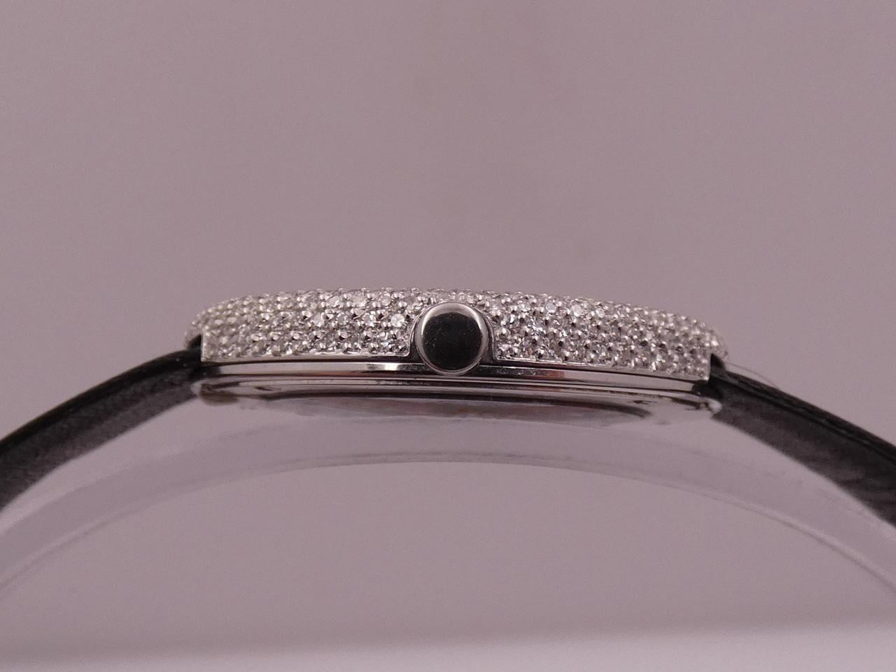 Omega Art Collection 18 KT White Gold 1.55ct FULL DIAMONDS N.O.S.BOX&PAPERS Year 1986