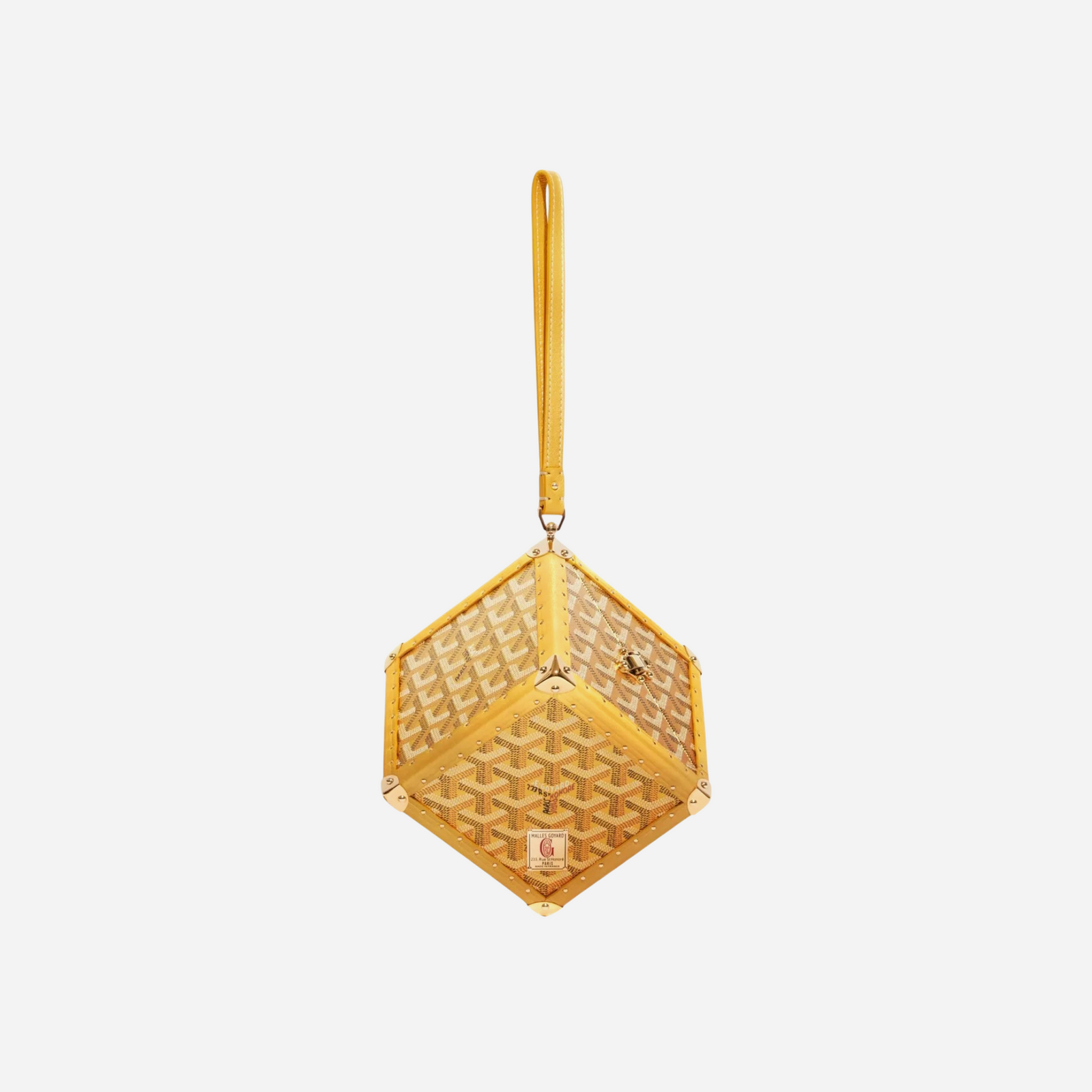 Goyard De Trunk Bag Metallic Gold Goyardine Gold Hardware