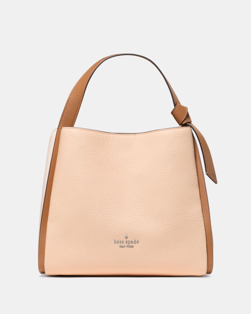 KateSpade Knott Colorblock Convertible Carryall Crisp Peach Multi