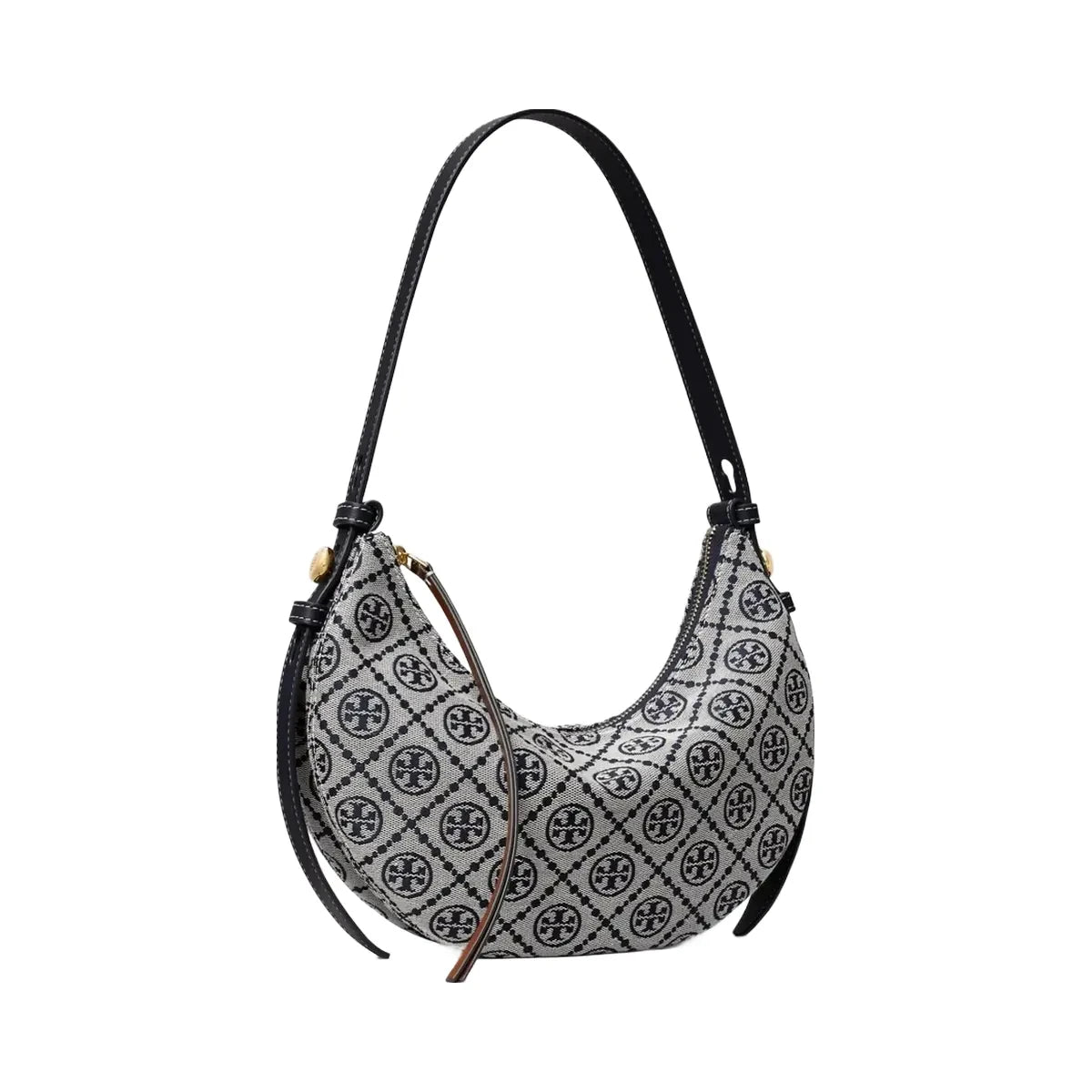 Tory Burch T Monogram Romy Half Moon Bag Tory Navy