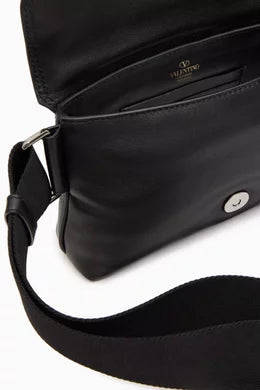 Valentino Garavani Noir Shoulder Bag in Nappa Leather