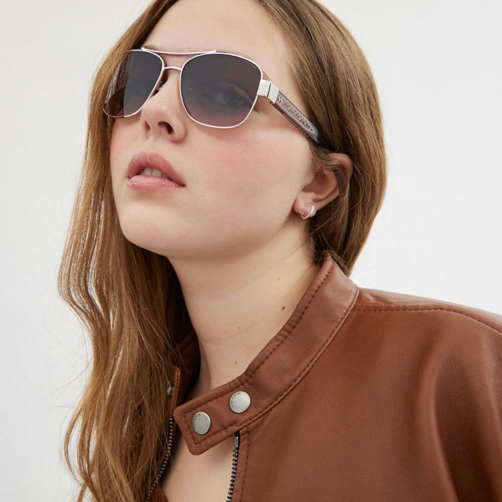 Signature Ombré Narrow Pilot Sunglasses