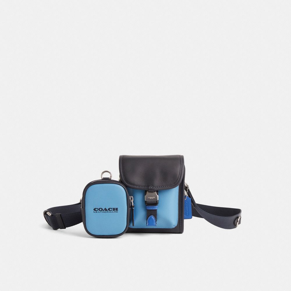 Restored Charter North/South Crossbody With Hybrid Pouch In Colorblock