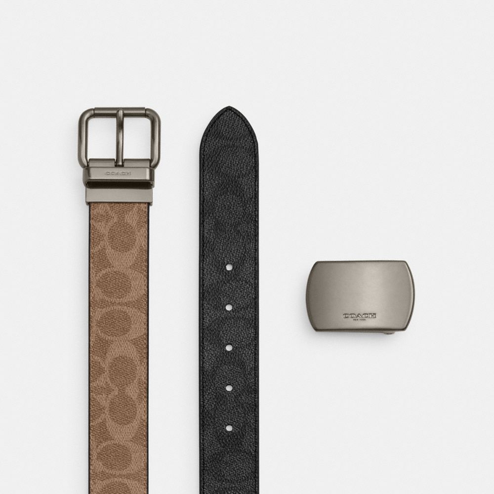 Boxed Roller Buckle Cut-To-Size Reversible Belt, 38 Mm