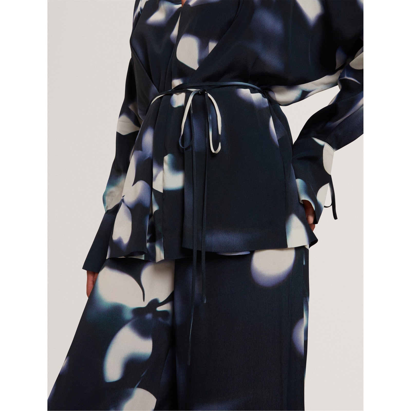 Print Long Sleeve Blouse