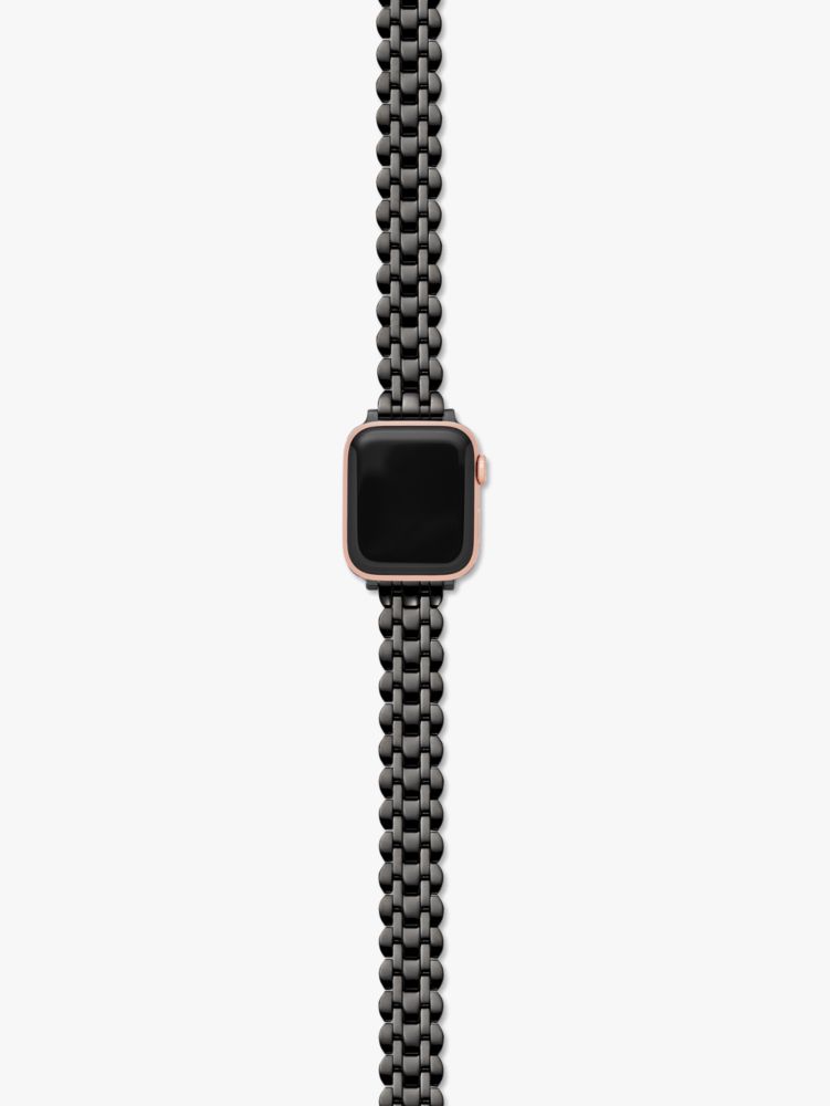 Black Scallop Link Stainless Steel Bracelet 38/40mm Band For Apple Watch®