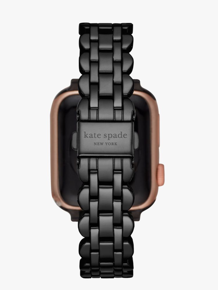 Black Scallop Link Stainless Steel Bracelet 38/40mm Band For Apple Watch®