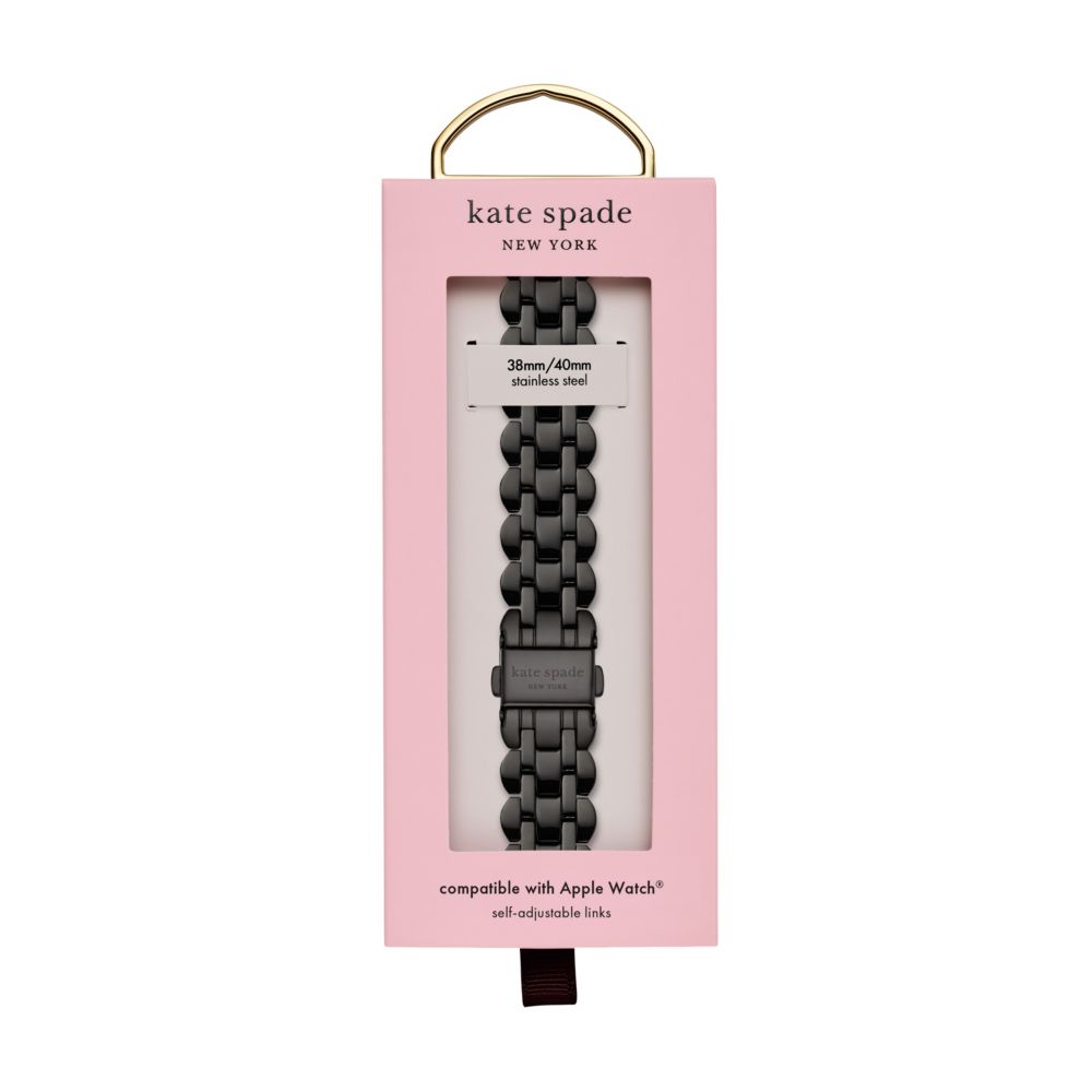 Black Scallop Link Stainless Steel Bracelet 38/40mm Band For Apple Watch®