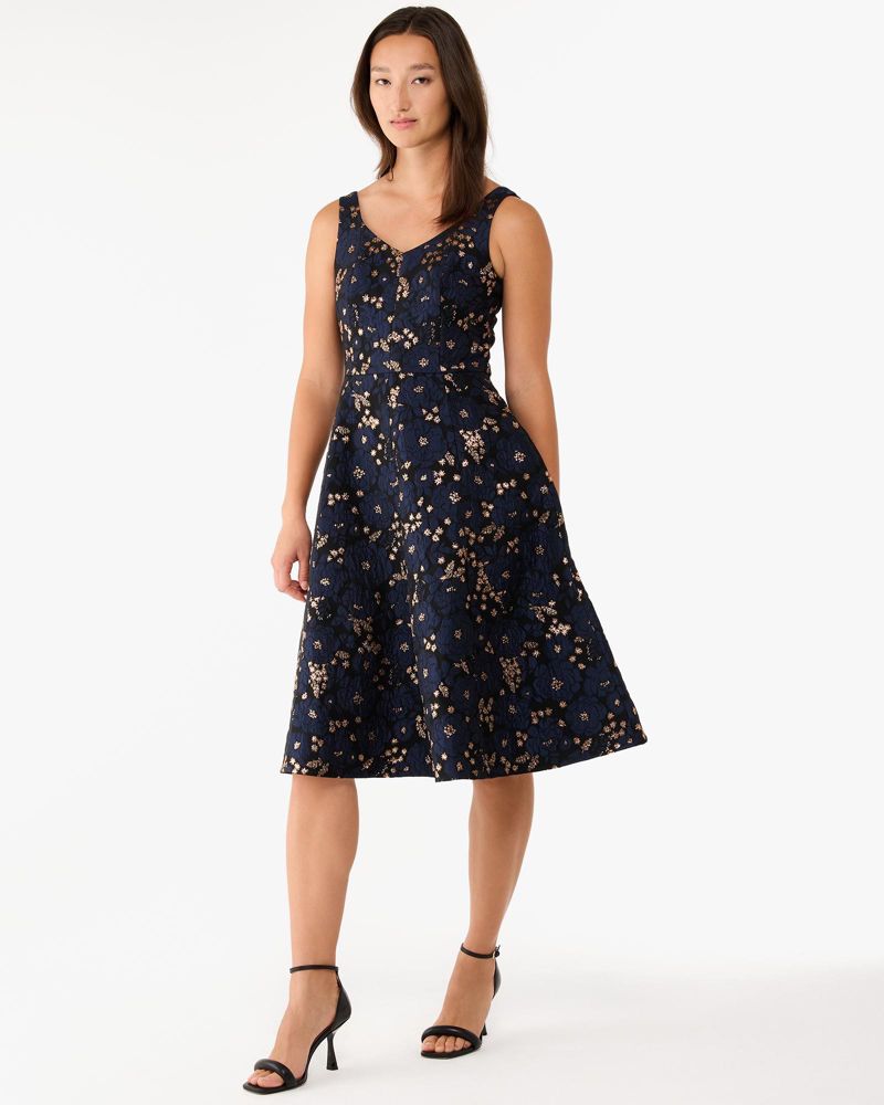 Full Bloom Metallic Grace Dress