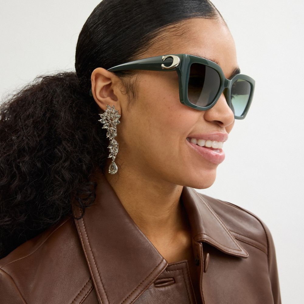 Maxi Sculpted C Square Cat Eye Sunglasses