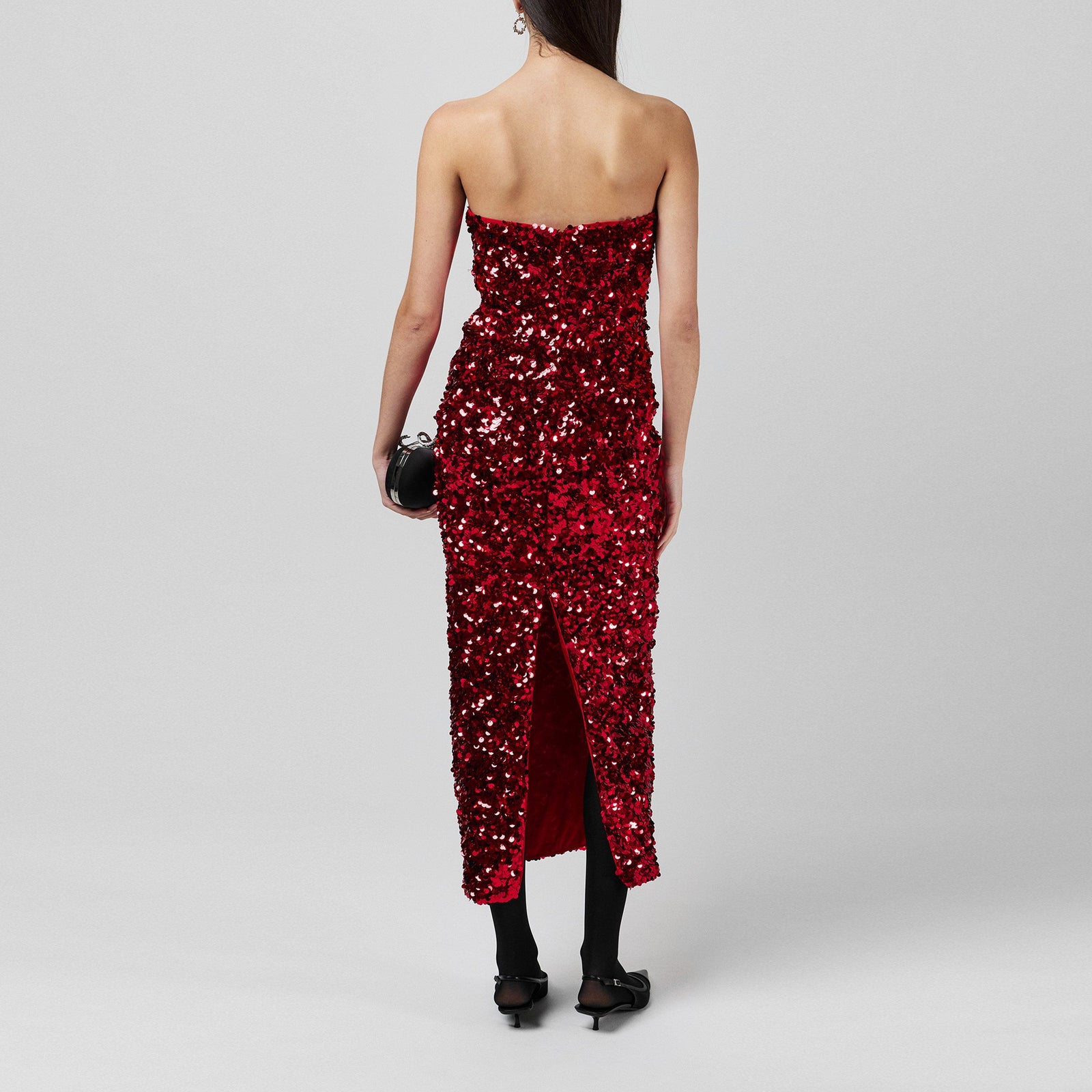 3d Sequin Midi Dress