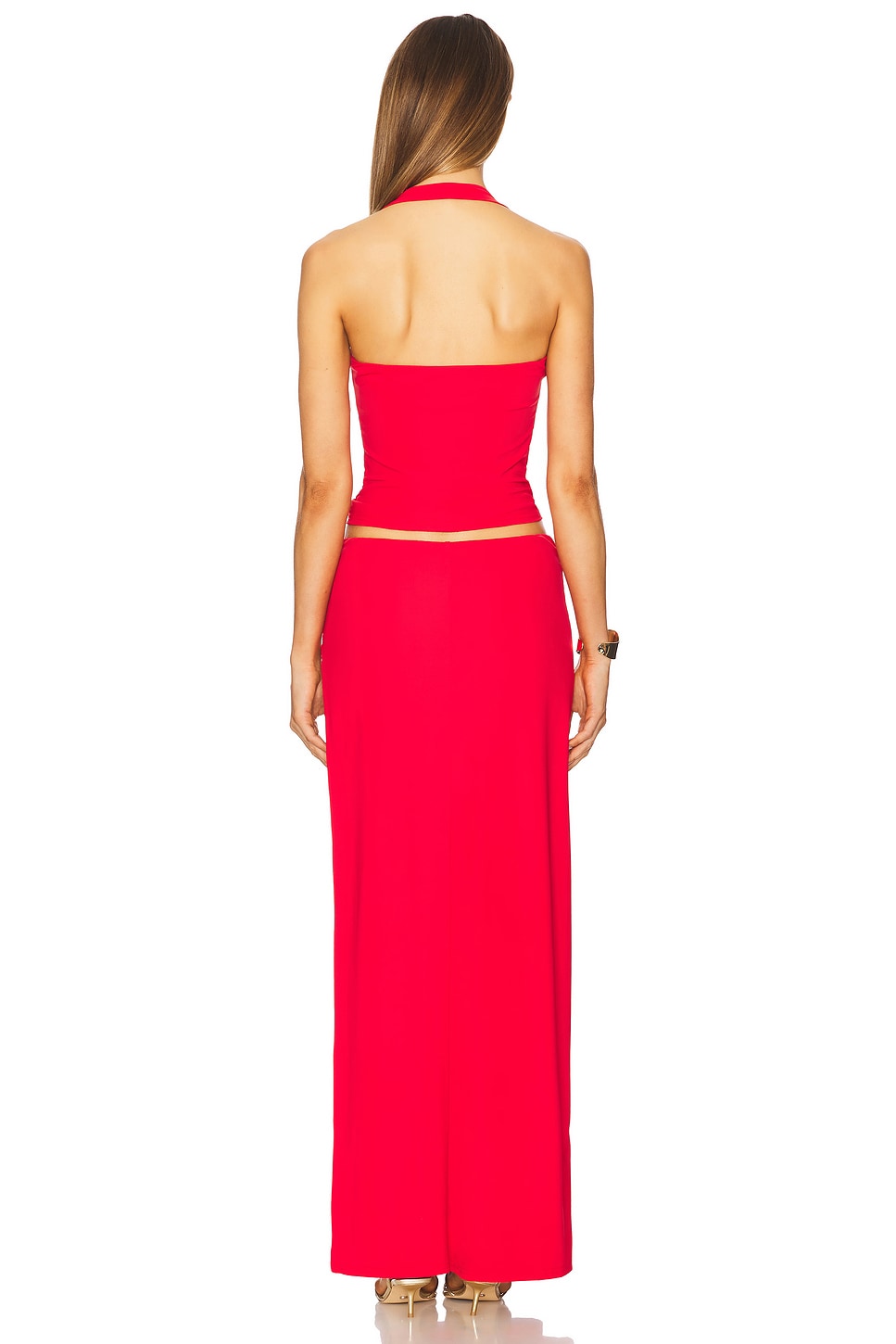 superdown Normi Skirt Set in Red