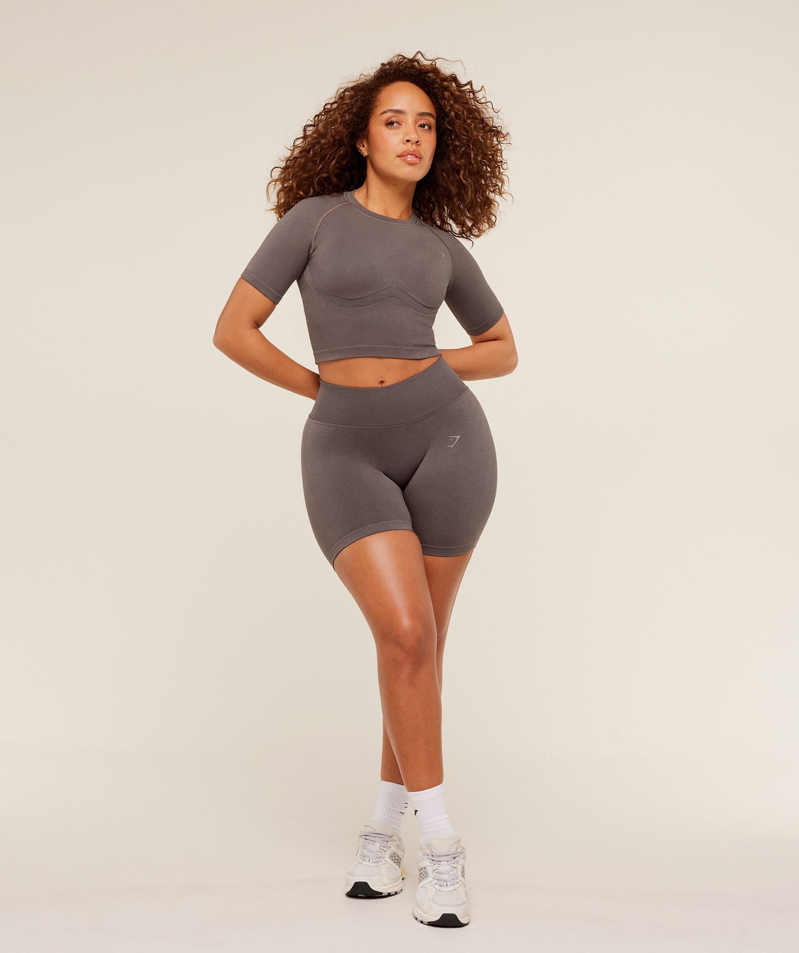 Gymshark Lift Seamless Shorts - Cool Brown
