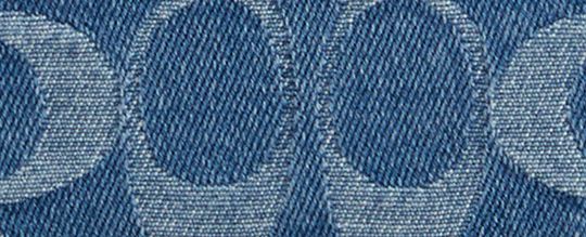 Long Zip Around Wallet In Signature Denim