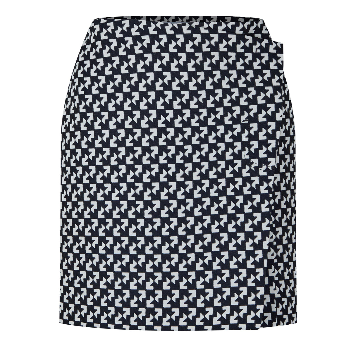 Abstract Wrap Skirt