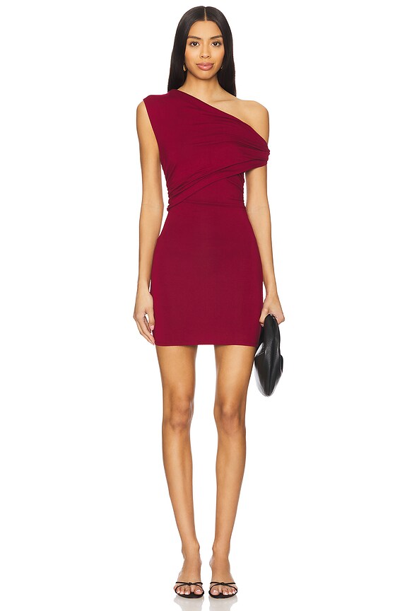 superdown Alessia Mini Dress in Oxblood