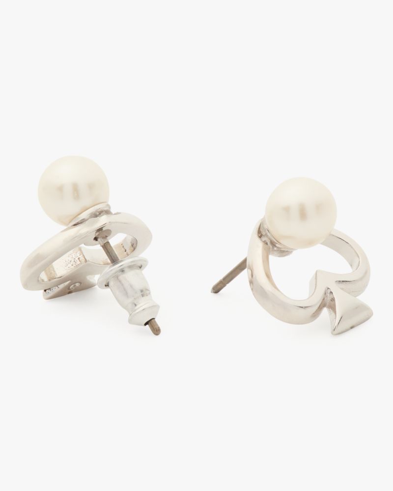 Statement Spade Pearl Studs