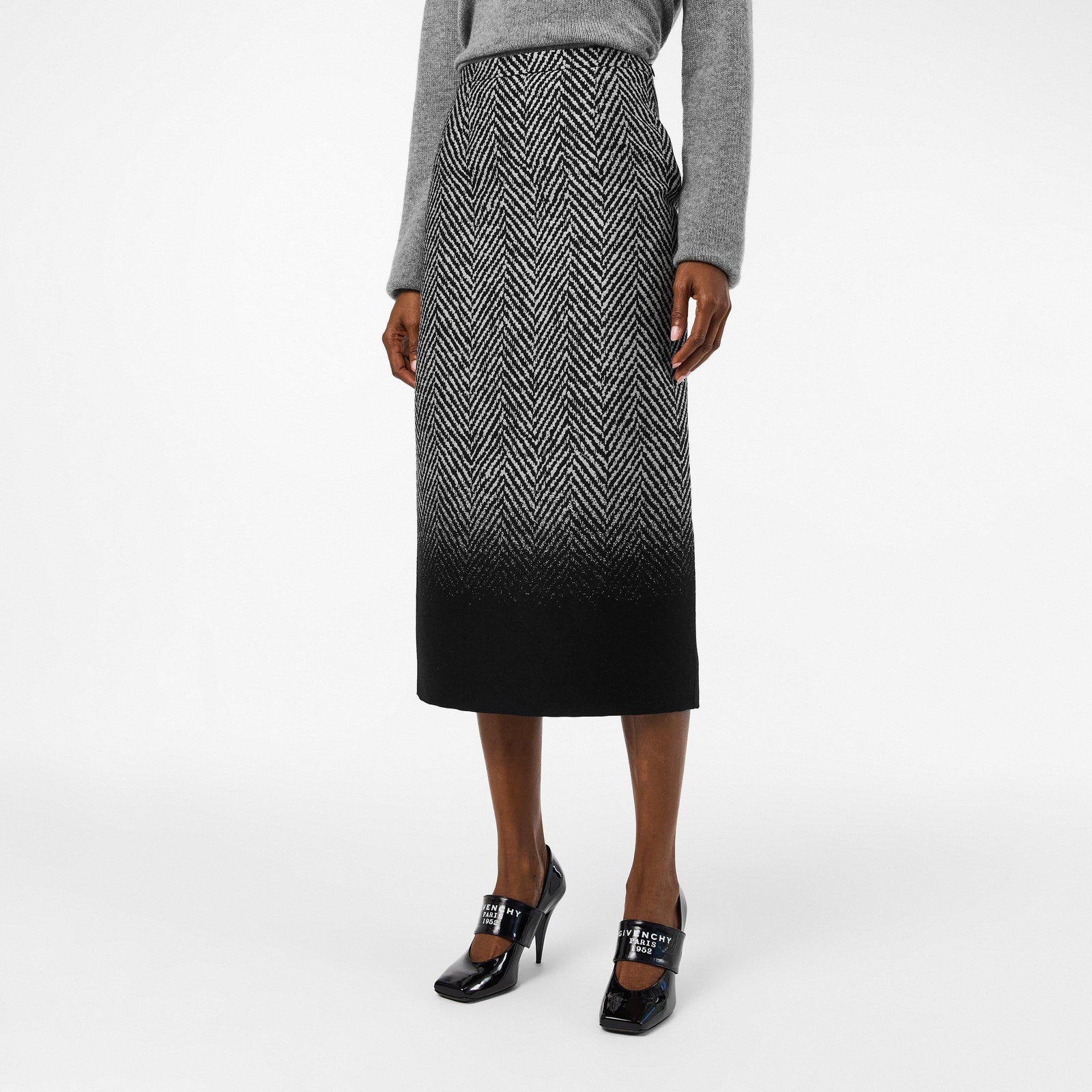Slit Midi Skirt
