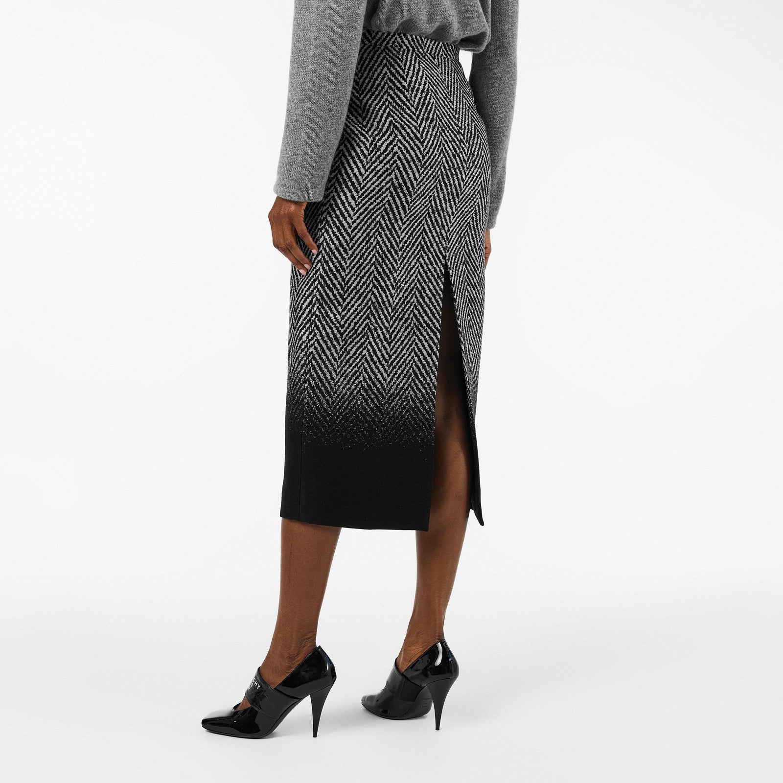 Slit Midi Skirt