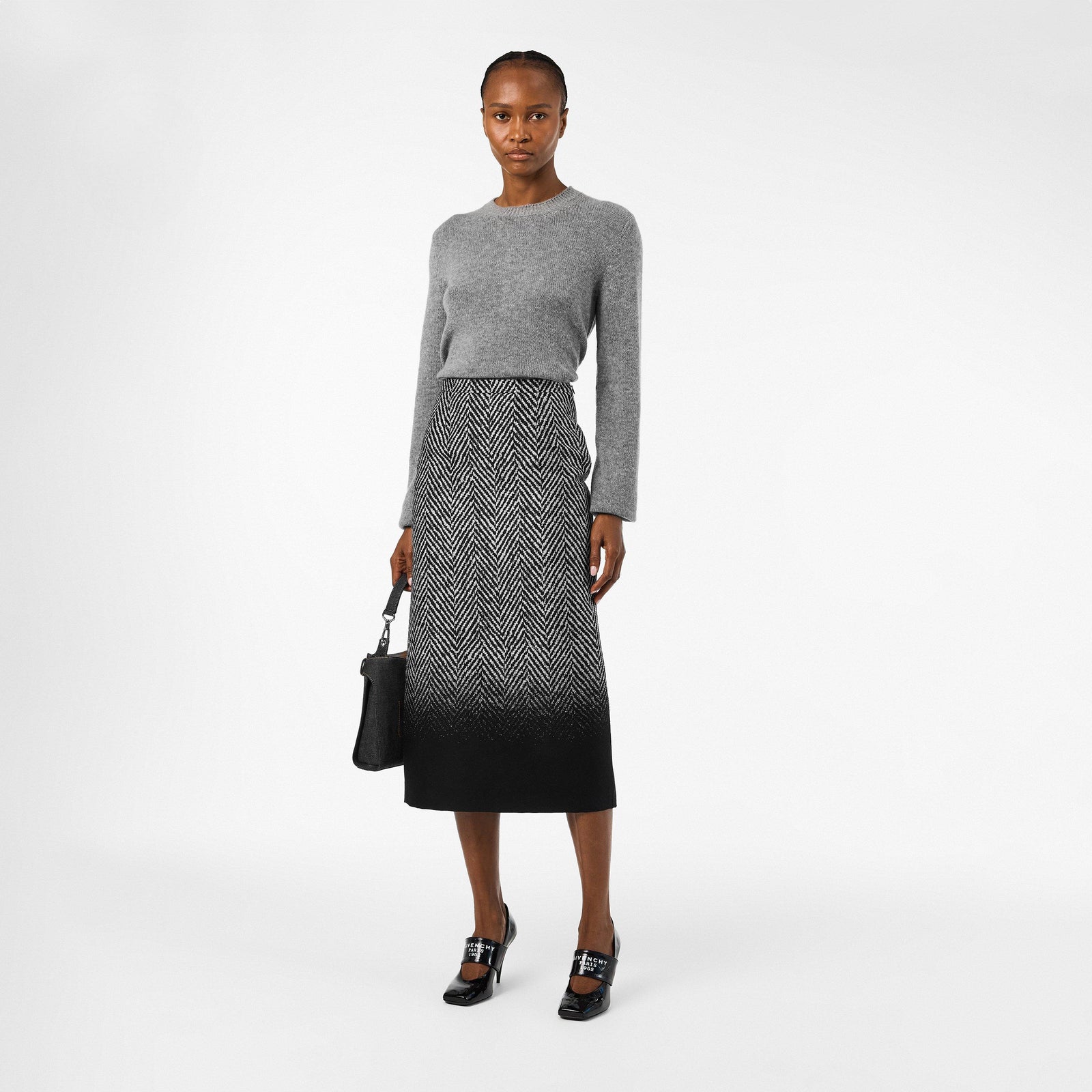 Slit Midi Skirt