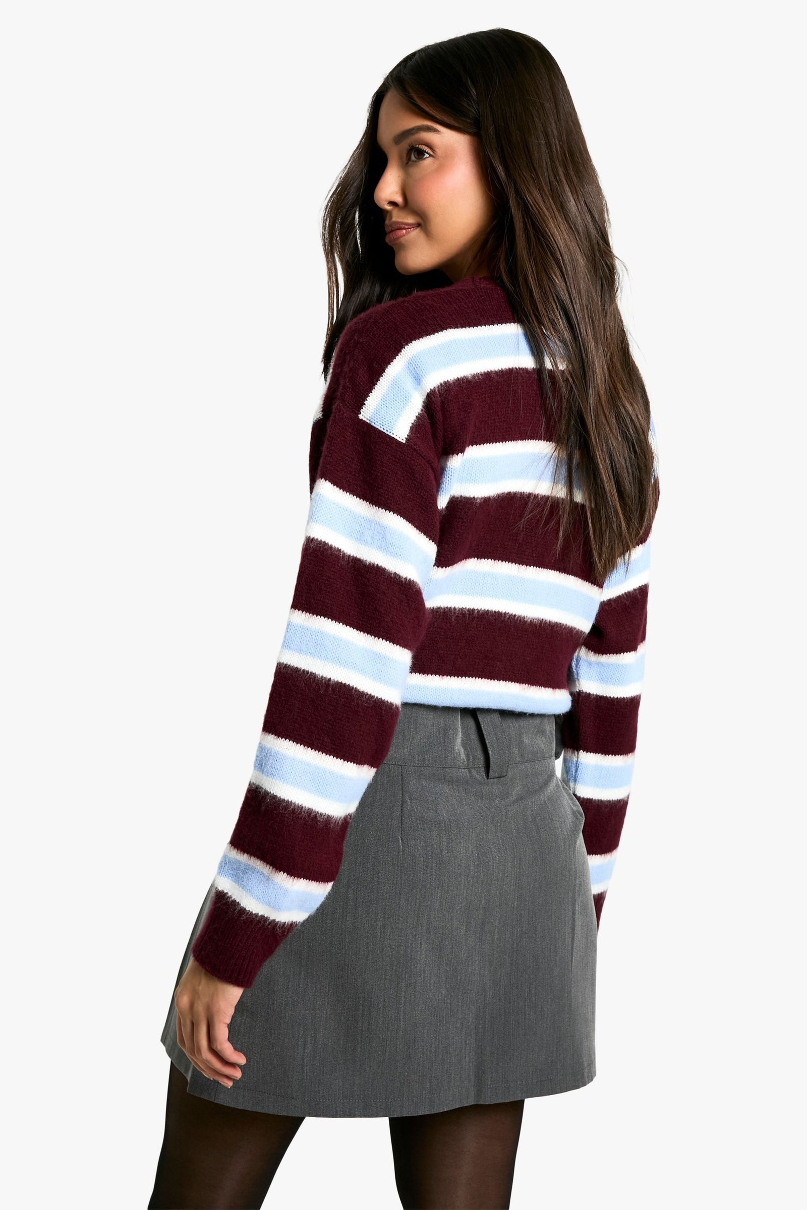 Plain Pleated Mini Skirt