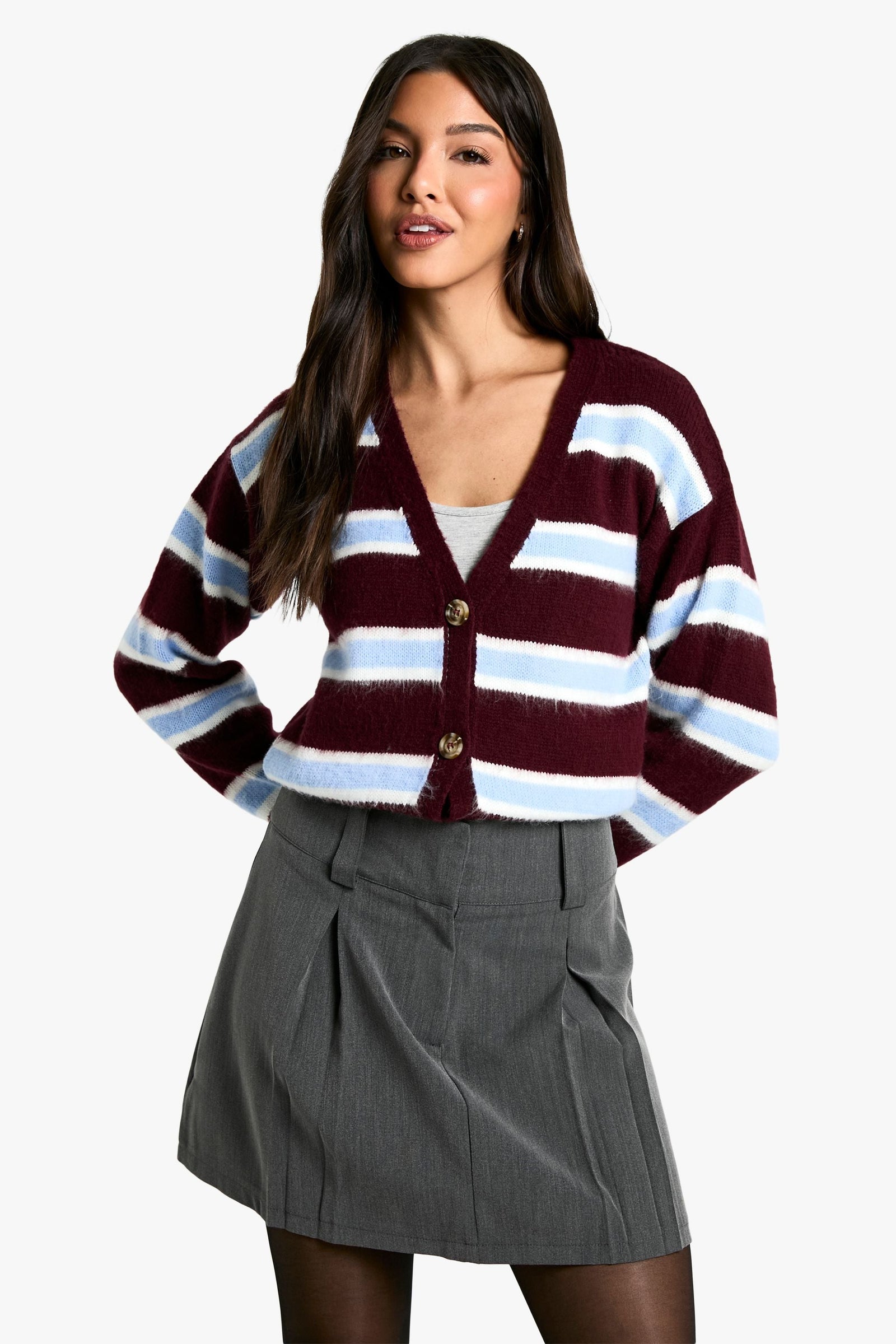 Plain Pleated Mini Skirt
