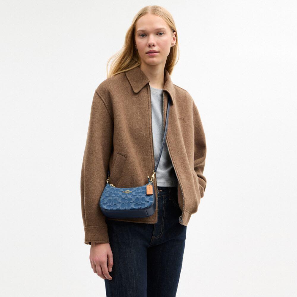 Teri Mini Crossbody Bag In Signature Denim