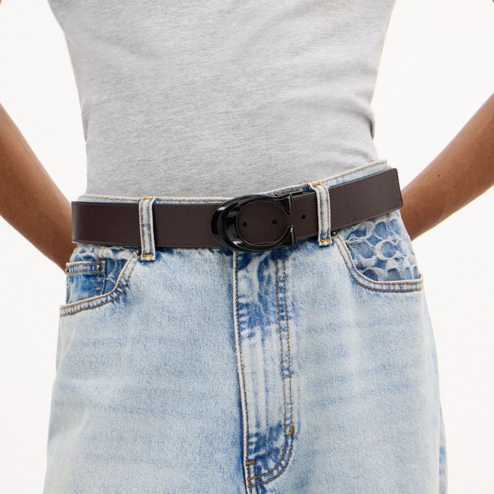 Signature Buckle Cut-To-Size Reversible Belt, 38 Mm
