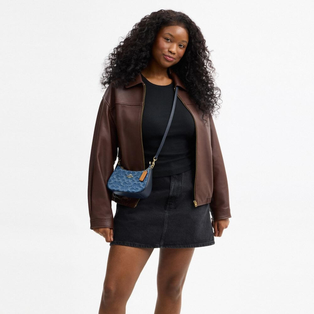 Teri Mini Crossbody Bag In Signature Denim