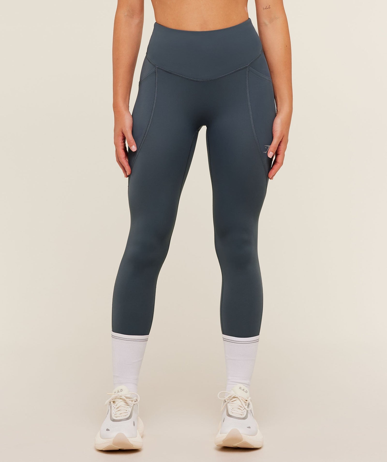 Gymshark Running Pocket Leggings - Titanium Blue