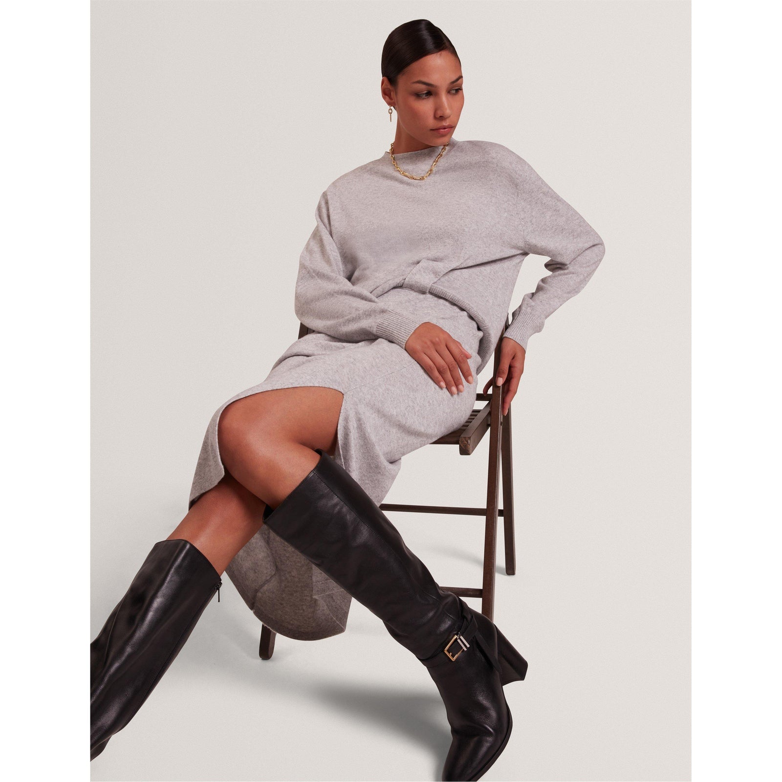 Midi Knitted Jumper Dress