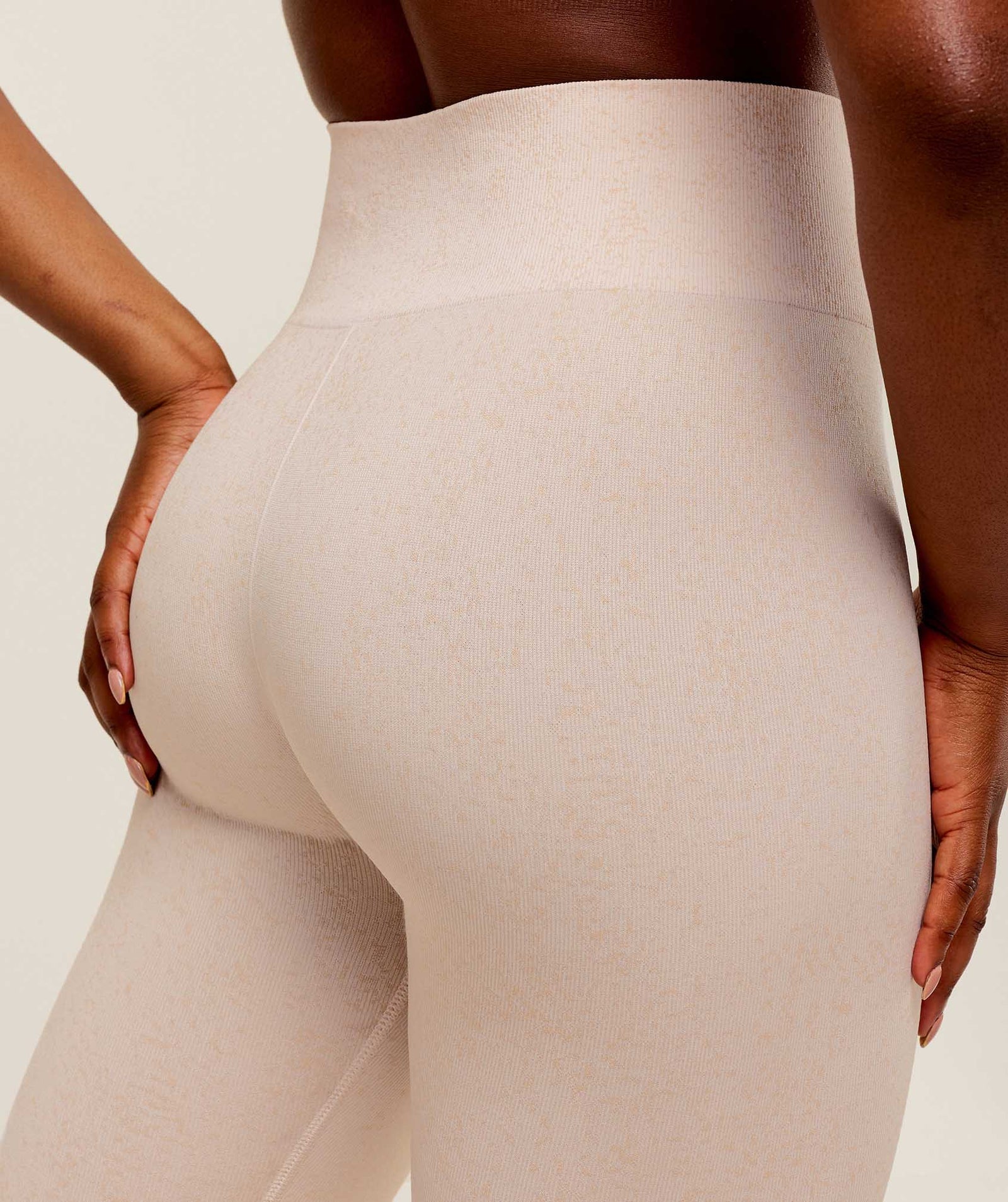 Gymshark Adapt Fleck x Whitney Seamless Leggings - Mineral | Coconut White