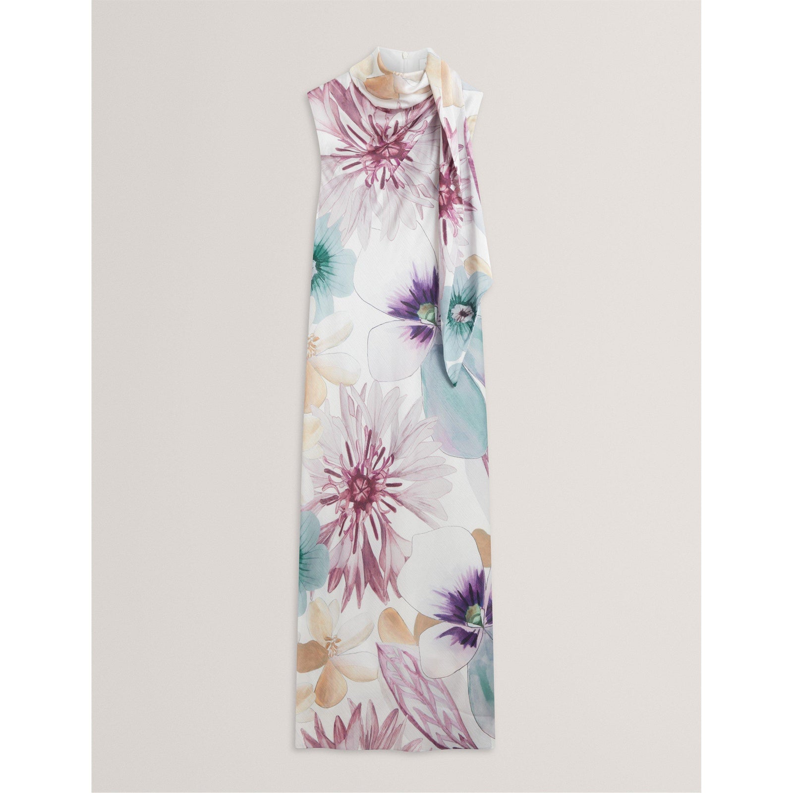 Tie Midi Slinky Dress