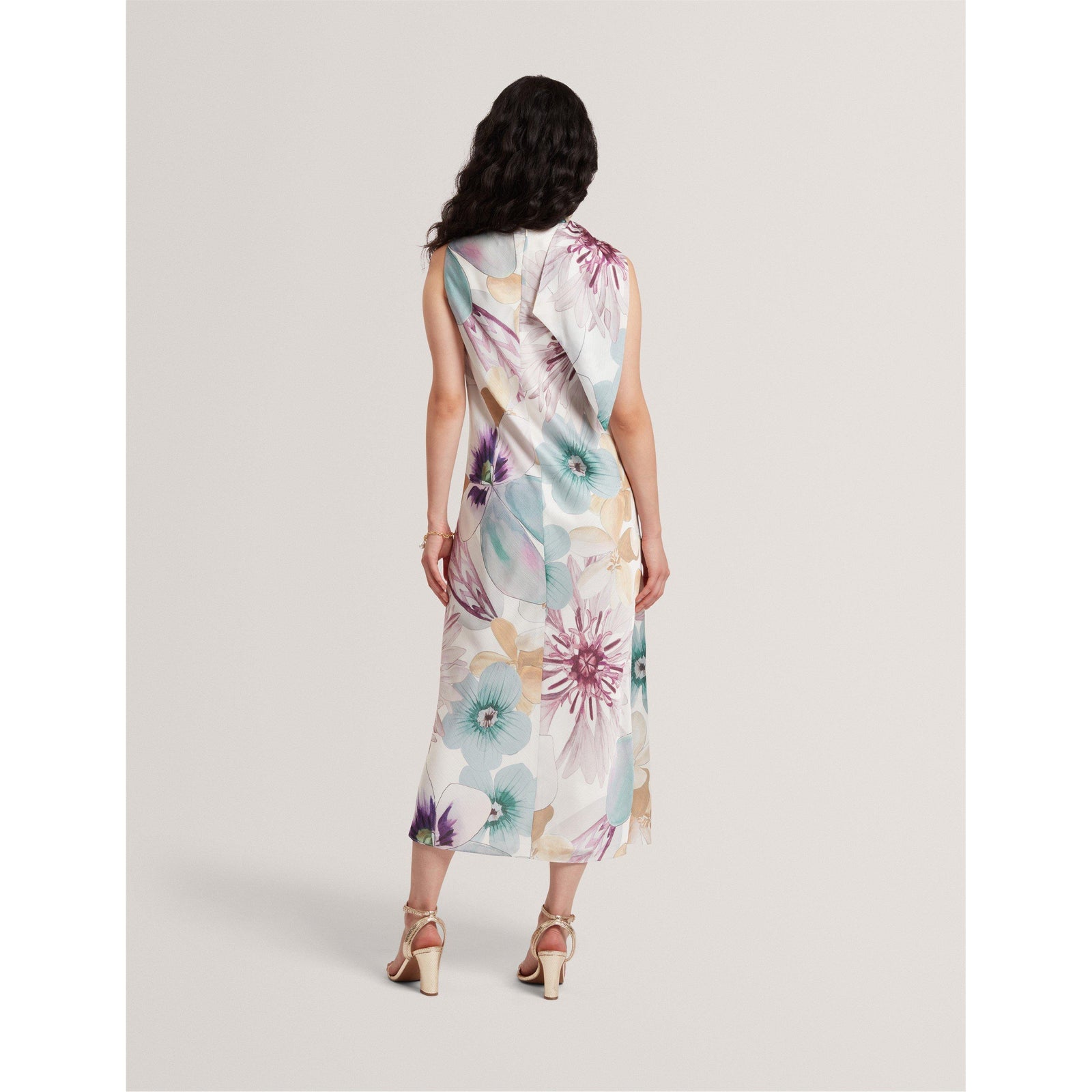 Tie Midi Slinky Dress