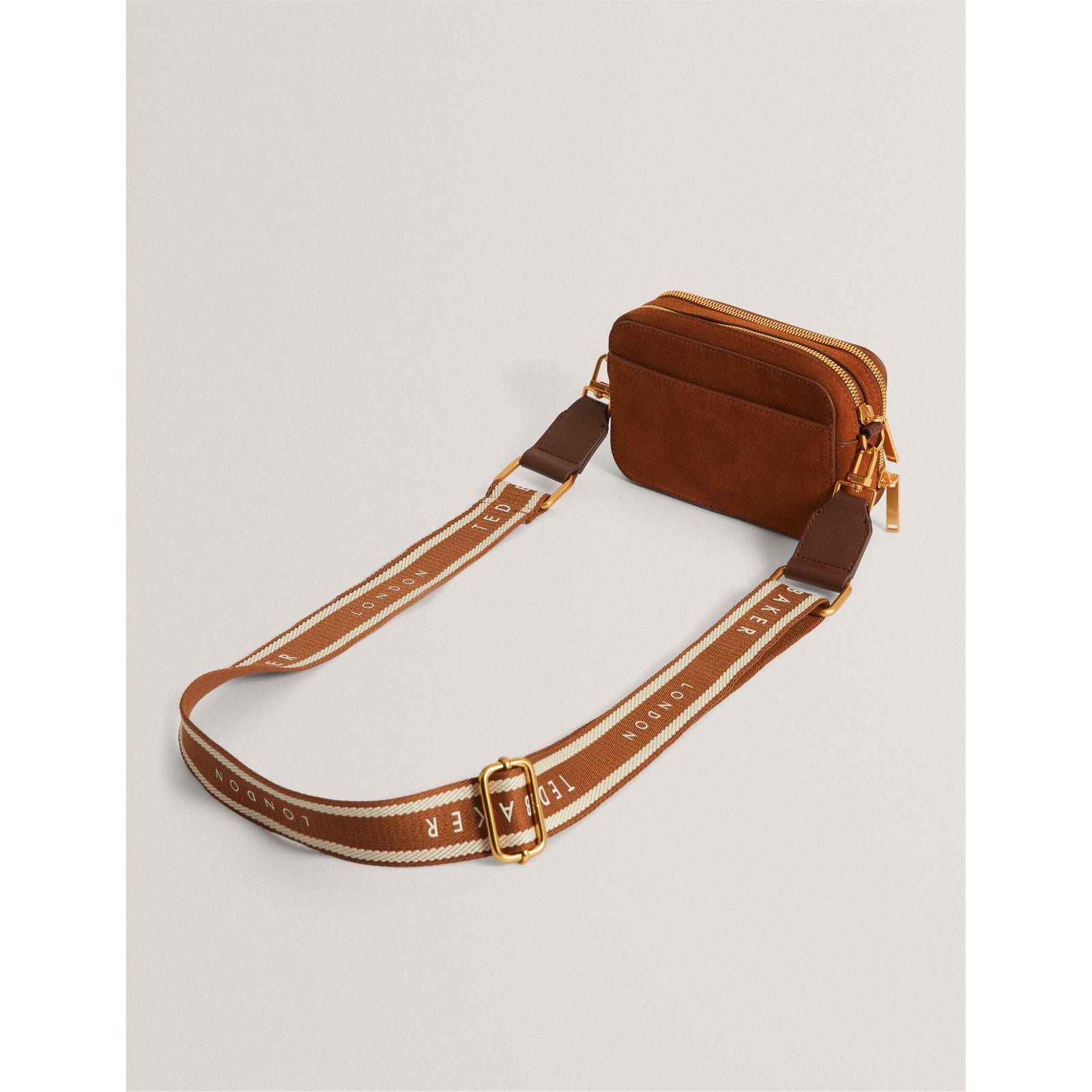 Suede Camera Crossbody Bag