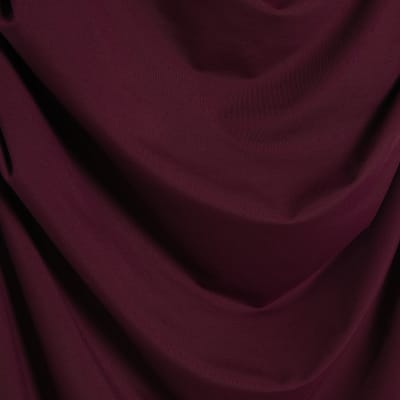 Red Sleeveless Ruched Midi Dress
