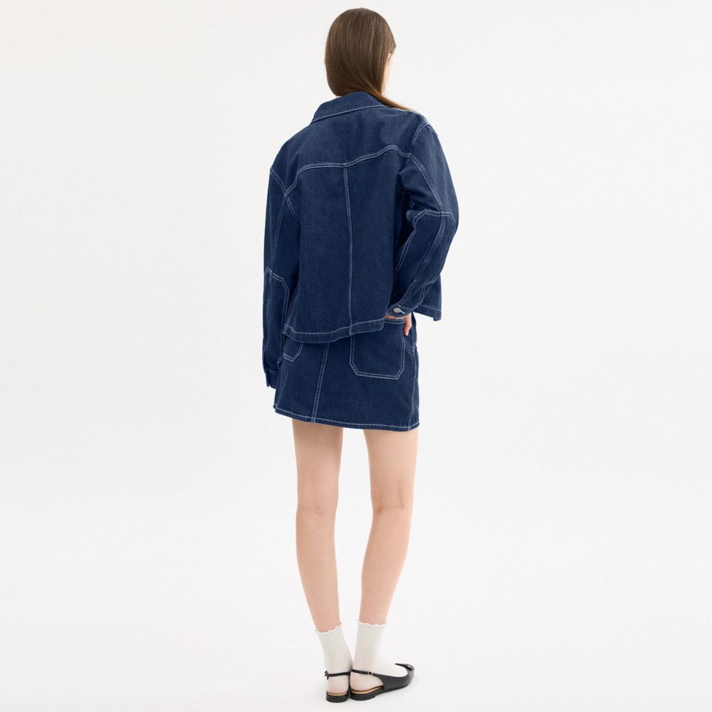 Denim Utility Skirt
