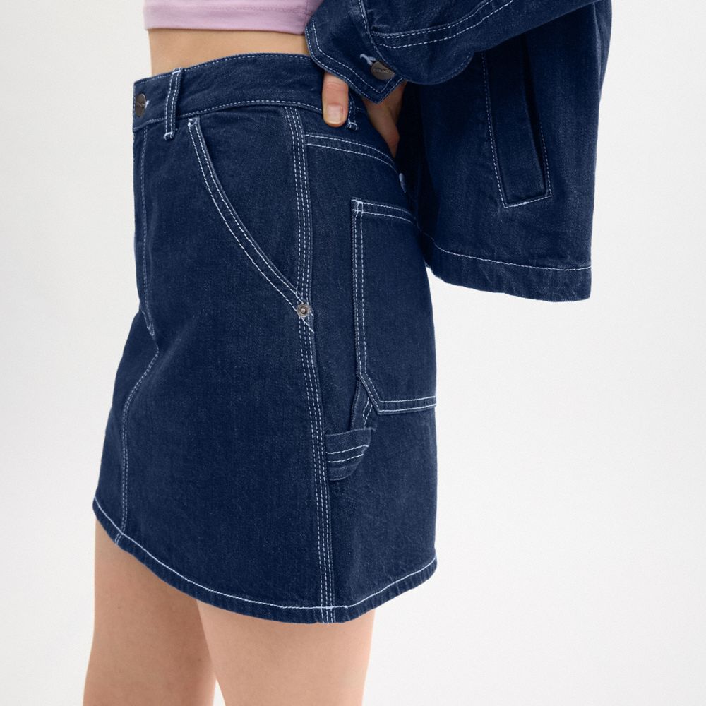 Denim Utility Skirt