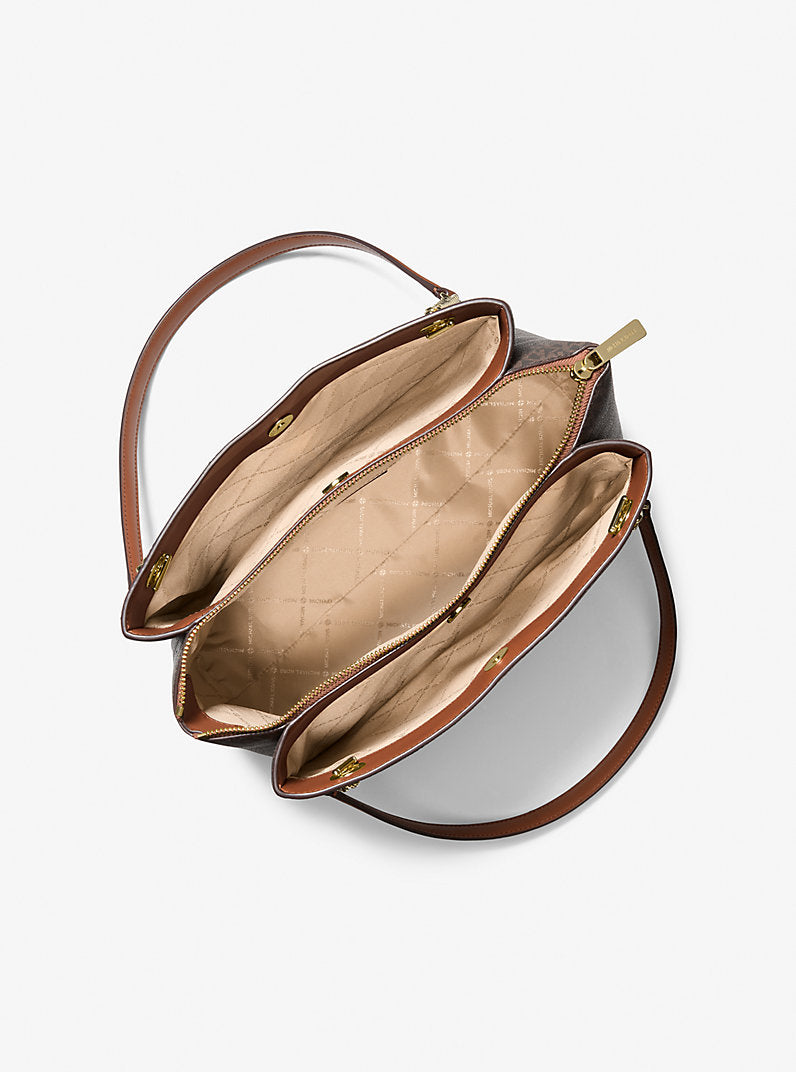Soho Medium Signature Logo Tote Bag