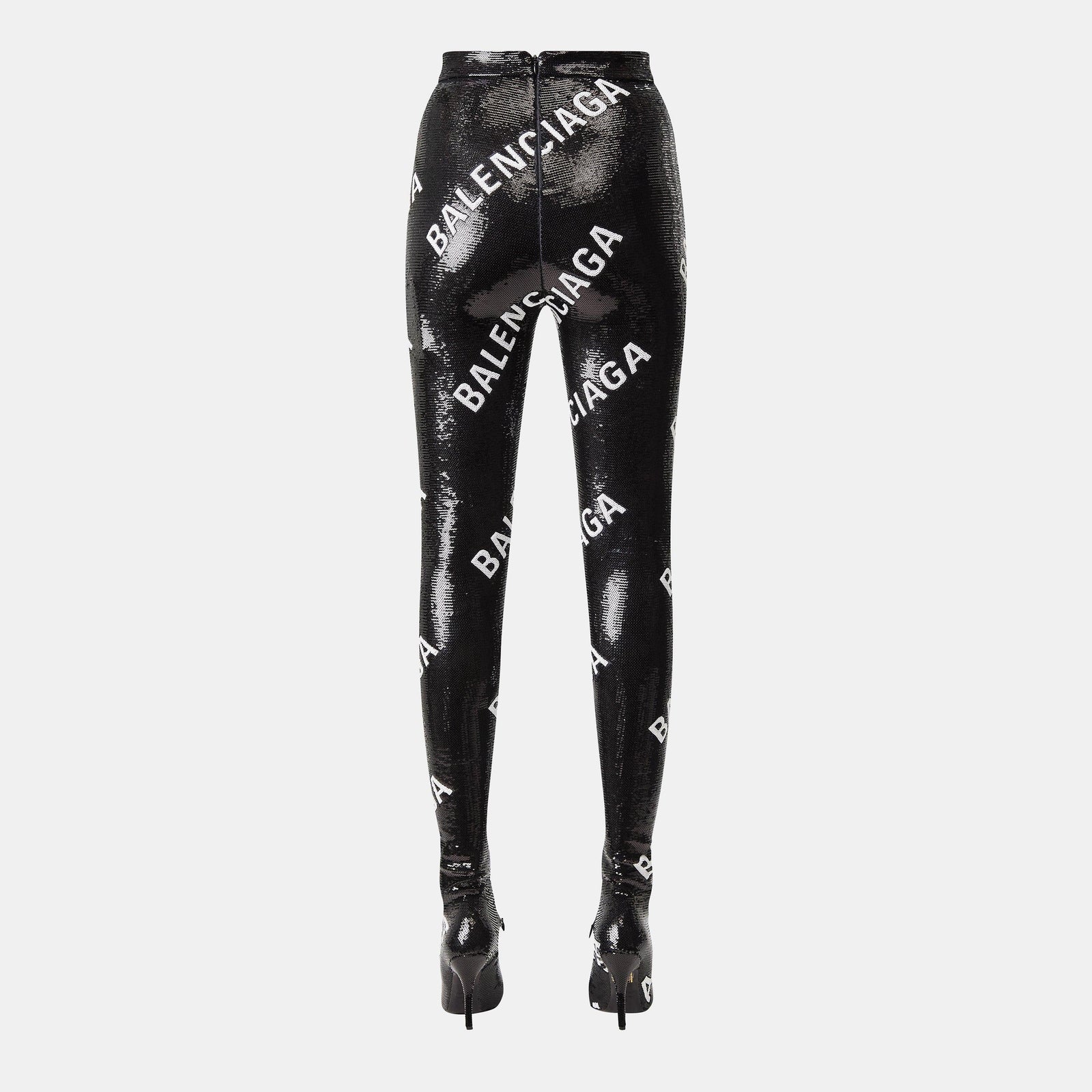 Sequinned Sock Boot Leggings
