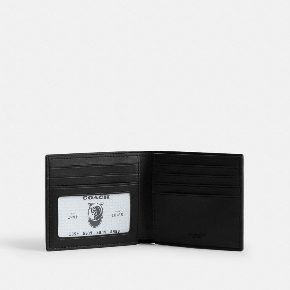 Id Billfold Wallet In Signature Canvas With Varsity Stripe